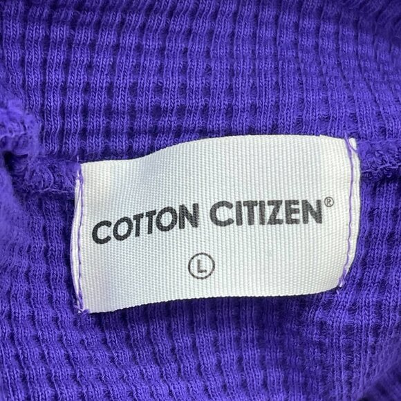 Cotton Citizen Purple Monaco Polo Pullover Sweatshirt - Size Large - NWT - Picture 5 of 8